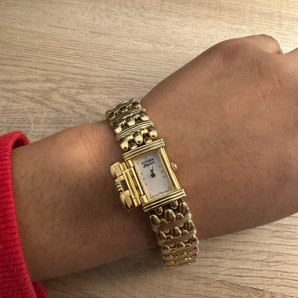 Vintage 90's "BRACELET QUARTZ WATCH" by Citizen Elegance - Time Tested - Covered - Picture 9 of 10